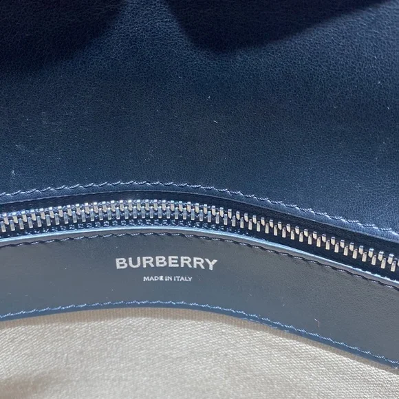Burberry Black Embossed Monogram Leather Clutch Computer Bag - Picture 8 of 15